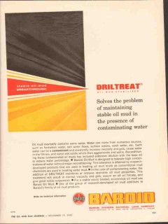 National Lead Company 1962 Vintage Ad Oil Baroid Mud Stable Driltreat National Lead Company 1962 Vintage Ad Oil Baroid Mud Stable Driltreat