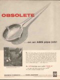 borg-warner co 1962 marbon obsolete abs plastic pipe job vintage ad borg-warner co 1962 marbon obsolete abs plastic pipe job vintage ad