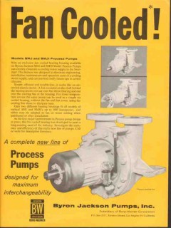 Byron Jackson Pumps Inc 1962 Vintage Ad Oil Fan Cooled Process