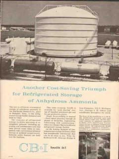 chicago bridge iron company 1962 refrigerated storage vintage ad chicago bridge iron company 1962 refrigerated storage vintage ad
