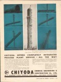 Chiyoda Chemical Engineering Construction Company 1962 Vintage Ad Blue Chiyoda Chemical Engineering Construction Company 1962 Vintage Ad Blue