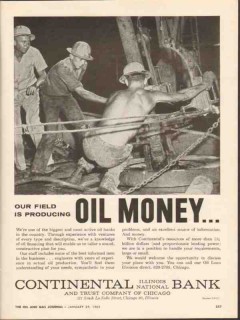 Continental Bank Trust Chicago 1962 Vintage Ad Producing Oil Money 2 Continental Bank Trust Chicago 1962 Vintage Ad Producing Oil Money 2