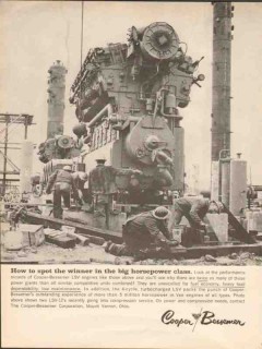 Cooper-Bessemer Corp 1962 Vintage Ad Compressor Big Horsepower Winner Cooper-Bessemer Corp 1962 Vintage Ad Compressor Big Horsepower Winner
