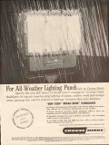 crouse-hinds company 1962 all-weather lighting broad-beam vintage ad