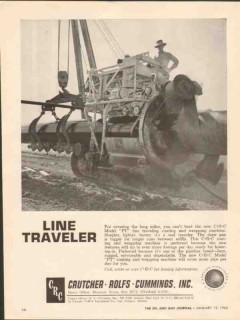 Crutcher Rolfs Cummings Inc 1962 Vintage Ad Oil Line Traveler Wrap Crutcher Rolfs Cummings Inc 1962 Vintage Ad Oil Line Traveler Wrap