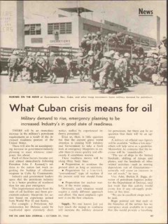 what cuban crisis means for oil 1962 jfk guantanamo vintage article