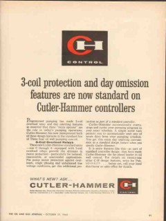 cutler-hammer inc 1962 three coil protection controllers vintage ad