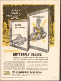 Dover Corp 1962 Vintage Ad Oil Field WC Norris Butterfly Valve Picture Dover Corp 1962 Vintage Ad Oil Field WC Norris Butterfly Valve Picture
