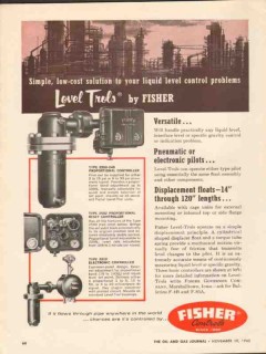 Fisher Governor Company 1962 Vintage Ad Liquid Level Control Problems Fisher Governor Company 1962 Vintage Ad Liquid Level Control Problems