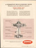Fisher Governor Company 1962 Vintage Ad High Pressure Valves Versatile Fisher Governor Company 1962 Vintage Ad High Pressure Valves Versatile