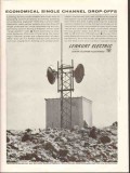 lenkurt electric company 1962 gte single channel drop-offs vintage ad
