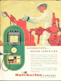 Halliburton Company 1962 Vintage Ad Oil Automatically Better Cementing Halliburton Company 1962 Vintage Ad Oil Automatically Better Cementing