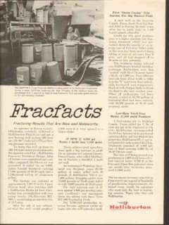 Halliburton Company 1962 Vintage Ad Frac FL-2 Low Fluid Loss Additive