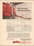 Halliburton Company 1962 Vintage Ad Oil Fracturing FR-2 Truck Friction Halliburton Company 1962 Vintage Ad Oil Fracturing FR-2 Truck Friction
