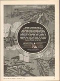 Houston Contracting Company 1962 Vintage Ad Working Restricted Areas
