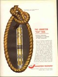 Johnston Testers Inc 1962 Vintage Ad Oil Frac Acidize Squeeze Fas Tool