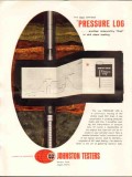 Johnston Testers Inc 1962 Vintage Ad Oil Field Drill Stem Pressure Log Johnston Testers Inc 1962 Vintage Ad Oil Field Drill Stem Pressure Log