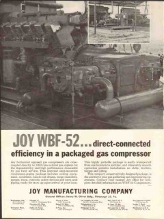 Joy Mfg Company 1962 Vintage Ad Gas Compressor Direct-Connected WBF-52 Joy Mfg Company 1962 Vintage Ad Gas Compressor Direct-Connected WBF-52