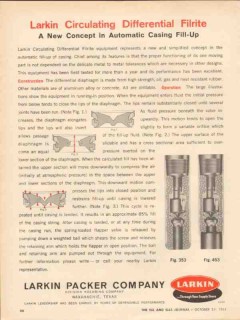 Larkin Packer Company 1962 Vintage Ad Oil Field Casing Fill-Up Filrite Larkin Packer Company 1962 Vintage Ad Oil Field Casing Fill-Up Filrite