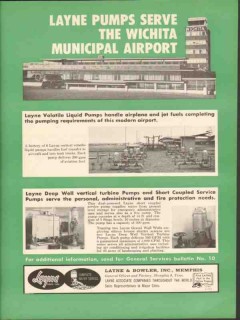 Layne Bowler Inc 1962 Vintage Ad Oil Jet Fuel Pump Wichita Airport KS Layne Bowler Inc 1962 Vintage Ad Oil Jet Fuel Pump Wichita Airport KS