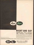 Layne Bowler Inc 1962 Vintage Ad Oil Pumps Wells Night Day Service Layne Bowler Inc 1962 Vintage Ad Oil Pumps Wells Night Day Service