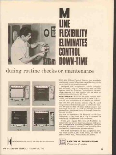 Leeds Northrup Company 1962 Vintage Ad Oil M-Line Flexibility Control Leeds Northrup Company 1962 Vintage Ad Oil M-Line Flexibility Control