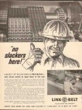 Link-Belt Company 1962 Vintage Ad Oil Field Roller Chain No Slackers Link-Belt Company 1962 Vintage Ad Oil Field Roller Chain No Slackers