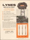 Lynes Inc 1962 Vintage Ad Oil Gas Positive Tubing Pressure Test System