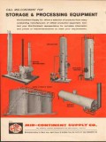 Mid-Continent Supply Company 1962 Vintage Ad Storage Process Equipment Mid-Continent Supply Company 1962 Vintage Ad Storage Process Equipment
