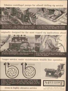 Mission Mfg Company 1962 Vintage Ad Oil Field Centrifugal Pumps Rig Mission Mfg Company 1962 Vintage Ad Oil Field Centrifugal Pumps Rig