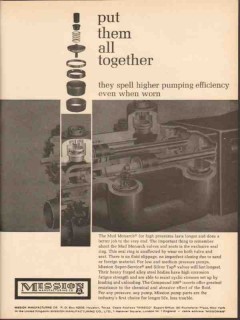 Mission Mfg Company 1962 Vintage Ad Oil Field Higher Pump Efficiency Mission Mfg Company 1962 Vintage Ad Oil Field Higher Pump Efficiency