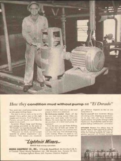 Mixing Equipment Company 1962 Vintage Ad Oil Mud Pump CC Parsons