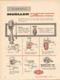 Mueller Company 1962 Vintage Ad Drilling Machine Line Stopper Fittings