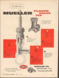 Mueller Company 1962 Vintage Ad Oil Field Plastic Valve Tee No-Blo