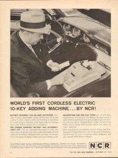 national cash register 1962 cordless adding machine vintage ad national cash register 1962 cordless adding machine vintage ad