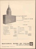 national bank of tulsa 1962 statement condition resources vintage ad