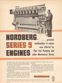 Nordberg Mfg Company 1962 Vintage Ad Engines Pipeline Pumping Series 9 Nordberg Mfg Company 1962 Vintage Ad Engines Pipeline Pumping Series 9