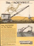 Northwest Engineering Company 1962 Vintage Ad Crane Pipeline Anywhere