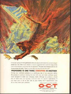 Oil Center Tool Company 1962 Vintage Ad O-C-T Proposing Executing