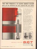 Oil Center Tool Company 1962 Vintage Ad O-C-T Casing Hanger Design Oil Center Tool Company 1962 Vintage Ad O-C-T Casing Hanger Design