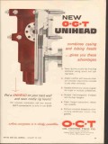 Oil Center Tool Company 1962 Vintage Ad O-C-T Unihead Casing Tubing Oil Center Tool Company 1962 Vintage Ad O-C-T Unihead Casing Tubing