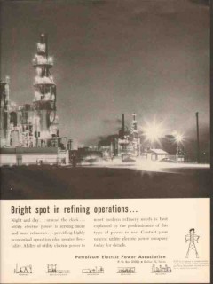 Petroleum Electric Power Assoc 1962 Vintage Ad Oil Gas Refining Bright