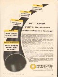 Pittsburgh Chemical Company 1962 Vintage Ad Better Pipeline Coatings