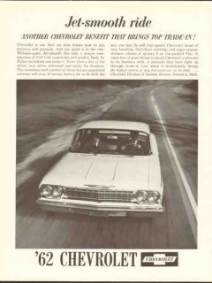 chevrolet 1962 jet-smooth ride top trade-in chevy fleet car vintage ad chevrolet 1962 jet-smooth ride top trade-in chevy fleet car vintage ad