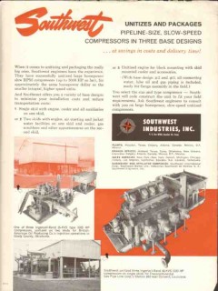 Southwest Industries Inc 1962 Vintage Ad Oil Pipeline Size Compressors Southwest Industries Inc 1962 Vintage Ad Oil Pipeline Size Compressors