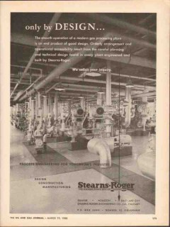 Stearns-Roger Mfg Company 1962 Vintage Ad Gas Processing Plant Design