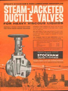 Stockham Valves Fittings Inc 1962 Vintage Ad Steam-Jacketed Ductile Stockham Valves Fittings Inc 1962 Vintage Ad Steam-Jacketed Ductile