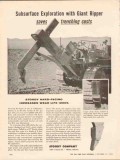 Stoody Company 1962 Vintage Ad Tractor Subsurface Exploration Ripper