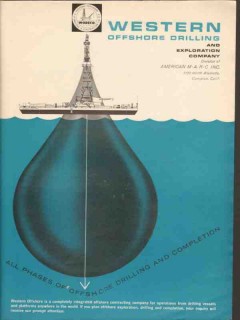 Western Offshore Drilling Exploration Company 1962 Vintage Ad Oil Gas Western Offshore Drilling Exploration Company 1962 Vintage Ad Oil Gas