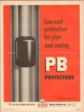 Byron Jackson Company 1953 Vintage Ad Oil PB Protectors Pipe Casing